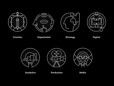 LRXD - Capabilities Icons creative design digital graphic icon illustration line art logo modern monoweight vector