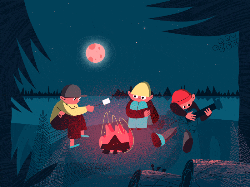 Summer Camp Animation after affects animaiton motion