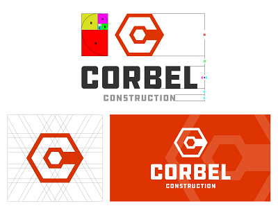 Corbel Construction bold bolt builder building coffee construction construction logo flat hustle icon identity logo logo design nut power powerful strong symbol type typography