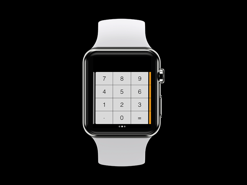 WatchOS native calculator concept animation app apple apple watch apple watch mockup calculator calculator app calculator ui daily ui challenge dailyui dailyui 004 design principleapp uidesign userinterfacedesign visual design watchos