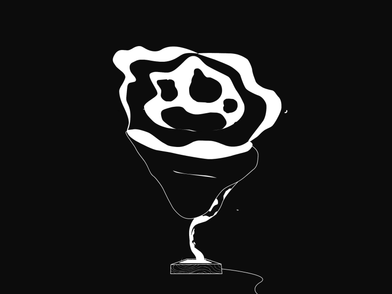 Revolve 2d animation blackandwhite cell futuristic motion