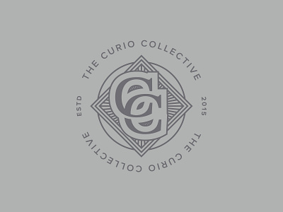 The Curio Collective Reborn 2 branding design icon illustration logo typography vector