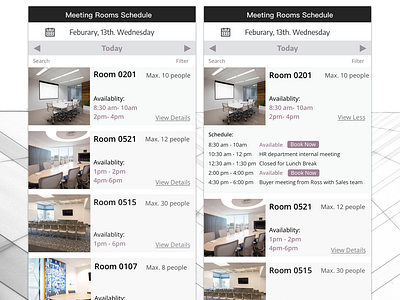 Schedule bookingroom dailyui dailyuichallange design meetingroom mobiledesign sheduleui ui design uidesign