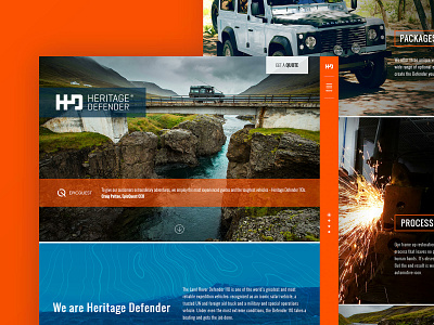 Heritage Defender Website Development genesiswp heritage defender landrover website wordpress