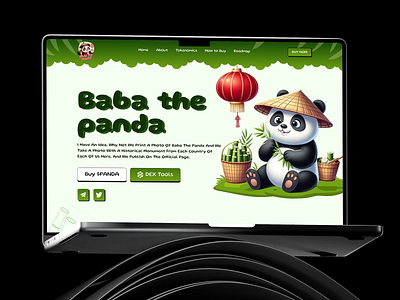 Meme Coin Website Design character design crypto meme landing page meme meme coin landing page meme coin template meme coin token website meme coin website meme fan meme token panda design