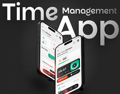 Task Management App Screen UI Design app dashboard app design app ui dashboard hero section landing page mobile app design task management app time management app ui ui design ux uxui uxui design web design website design