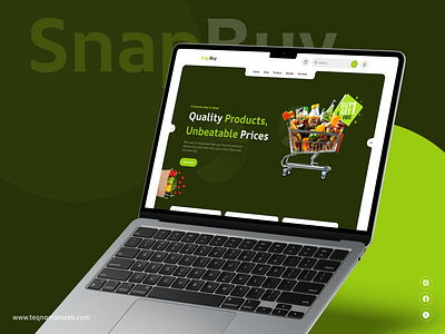 Snapbuy - Landing Page dribbble ecommerce landingpage latest like new shot uiux webdesign webpage