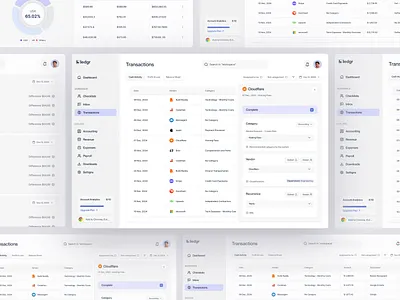 Ledgr - Fintech Management Dashboard accounting analytics animation cash flow dashboard ui data visualisation design e wallet financial fincance fintech personal finance product design saas ui transaction ui ui design ux wealth management web app