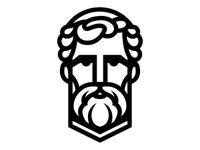 St. Peter Portrait black and white graphic graphic design illustration logo minimalist portrait st. peter