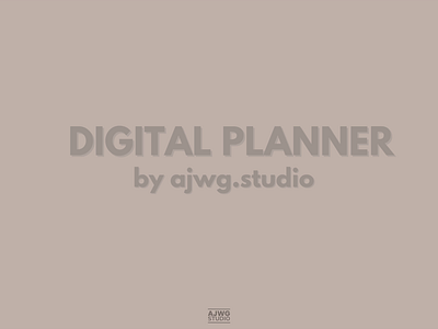 MINIMALIST DIGITAL PLANNER