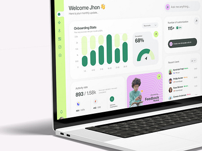 Onboardly – Onboarding Management Dashboard admin dashboard ai ai assistant clean dashboard dashboard design hr management management app minimalist onboarding performance product design project saas trendy ui xu virtual assistant vivasoft web