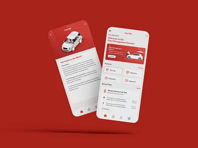 Flee app app design app home route optimization smart logistics vehicle management