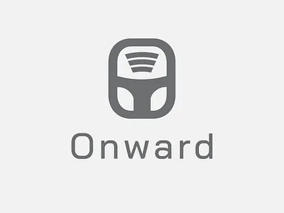 Onward - Driverless Car Logo Design daily logo challenge design logo a day logo design steer logo