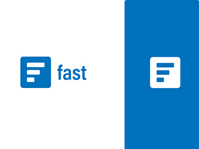 Fast Logo bluelogo branddesign branding day17 design fast formlogo logo logodesign thirtylogos thirtylogoschallenge