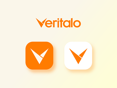 Logo design clean design logo nature orange v yellow