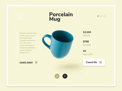 Daily UI #032 | Crowdfunding Campaign campaign crowdfunding campaign landing page minimalist design ui user experience user interface ux website design