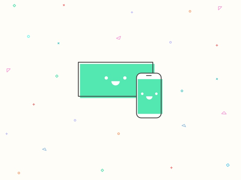 Screens cast connect illustration mobile screen screens sketch splash sync tv