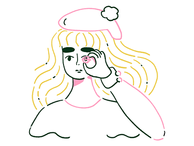 simple & clean character drawing illustration illustration art line art sketch