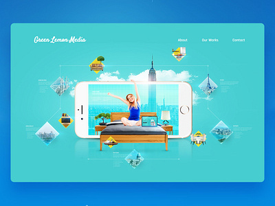 Green Lemon Media Website Design - Hoppify Section