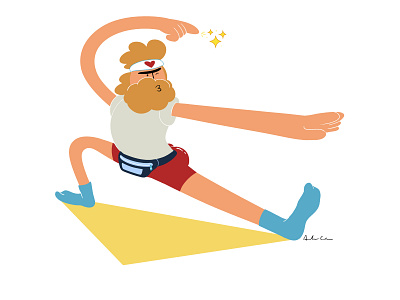 Dude character character design design digital art dude illustration karate man photoshop socks triangle