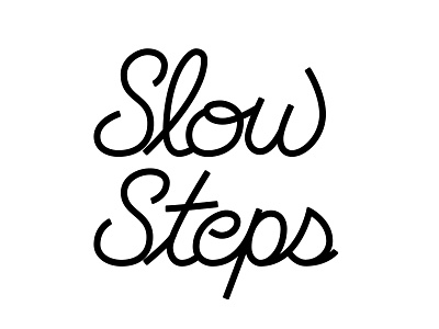 Slow Steps artoftheday design designfeed goodtype lettering letters logotype monoline typespot typography vector