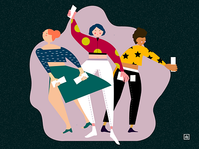 Women 2019 2019 2019women adobe concept dark fashion illustration illustrator minimal strong texture uiux vector web women womenempowerment