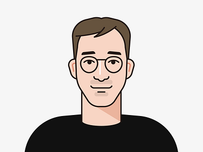 member J business man cartoon character illustration man