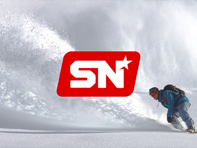 SN athletics badge branding broadcasting design flat logo logo design media center n letter red s letter sn sn letters sport sports channel star typography