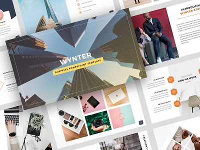 Wynter - PowerPoint Presentation Template agency branding business company corporate creative design modern powerpoint powerpoint template presentation template
