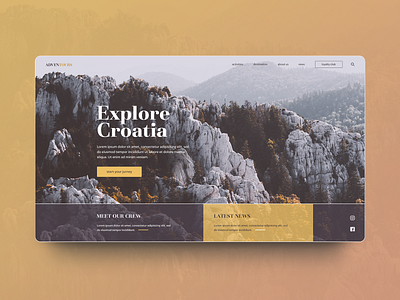 Daily UI 003 - Landing Page 003 croatia daily ui daily ui 003 landing page travel ui design