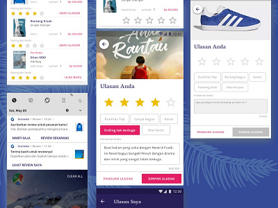 Book Rating Gramedia App android book book review app design gramedia review