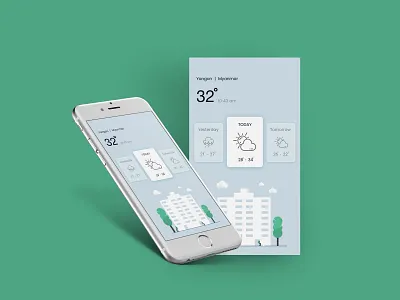 Daily UI Day 037 100 daily ui dailyui weather hint