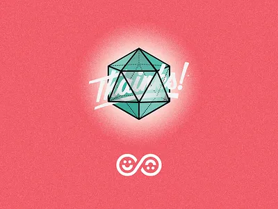 Thainks! & Icosahedron Logo branding branding agency icosahedron logo thain creative thainks!