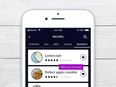Daily UI 087 - Tooltip 087 app daily 100 challenge daily challenge daily ui dailyui food app ios mobile mobile app sketch tooltip ui ui challenge ui interface