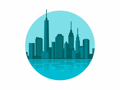 City Skyline building city icon illustration skyline town vector