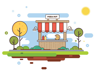 Illustrations 001 adobe colorful illustration flat icon illustration illustration agency illustration challenge illustration pack illustrator pizza uiux vector visual identity