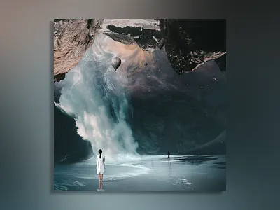 Fighting For YOU adobe adobe photoshop animation art fighter graphic design illustration mountain nebula photo manipulation sky space speed art