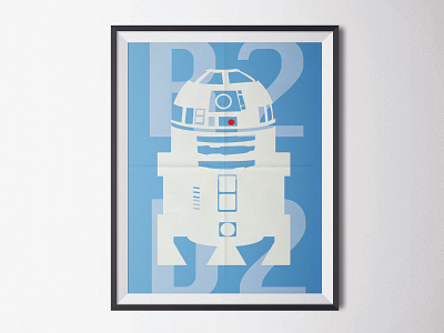 R2D2 guerre des étoiles lucasfilm minimalist minimalist poster r2d2 star wars starwars