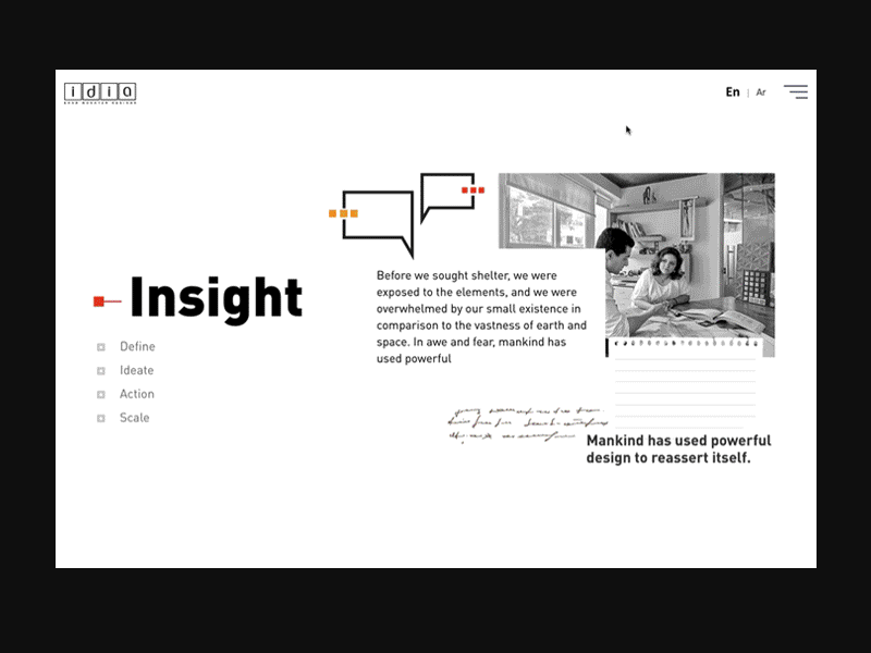 IDIA - Inspiration animation css css3 design javascript ui ux web web design