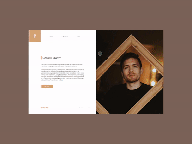 Photo portfolio design motion ui uidesign uiux uiuxdesign web webdesign