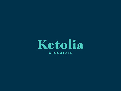 Ketolia Chocolate brand branding chocolate design identity logo logomark logotype minimal typography