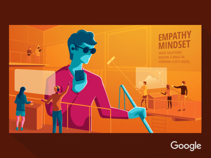 Empathy Mindset empathy google illustration orange