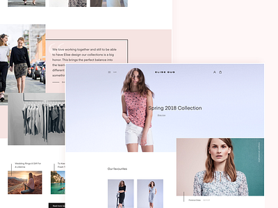 Elise Gug Landing page clean design ecommerce eshop fashion flat landing landing page layout minimal ui ux web webdesign website