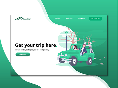 Adventure guidance landing page adobe xd branding design illustration ui uidesign ux web web deisgn