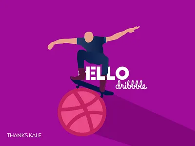 Hello Dribbble creative design dribbbble drubbbler hello dribble illustration illustration art rider