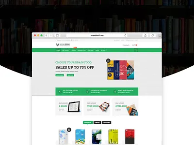 Bookstore Joomla Ecommerce Template bookshop bookstore ecommerce envatomarket joomla joomla template joomlabuff online store onlineshopping shop design web webdesign