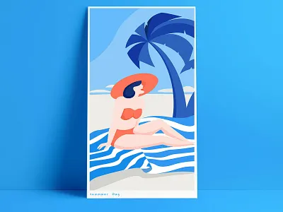 Summer design illustration