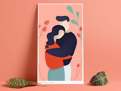 Valentine's Day design illustration