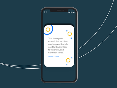 Quote- design iphone quote ui