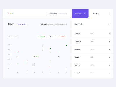 Survey SaaS app application design experience figma flat icon interface mac macos minimal sketch ui ux web website